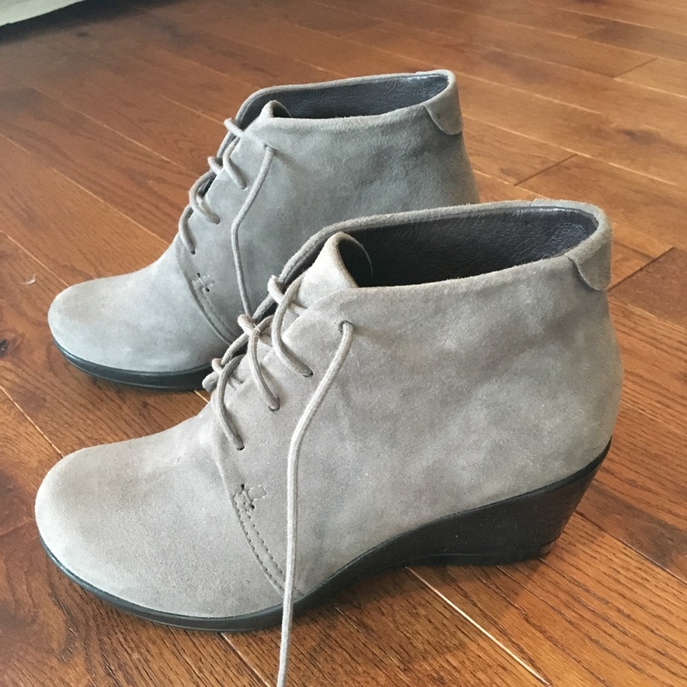 Grey Suede Dansko Booties